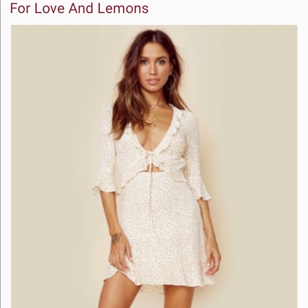 For Love and Lemons Tie Dress